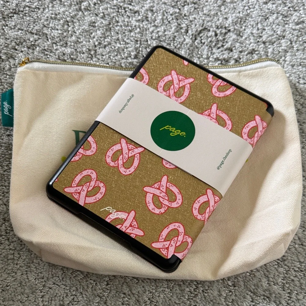 Pink Pretzel Print Kindle Paperwhite Cover